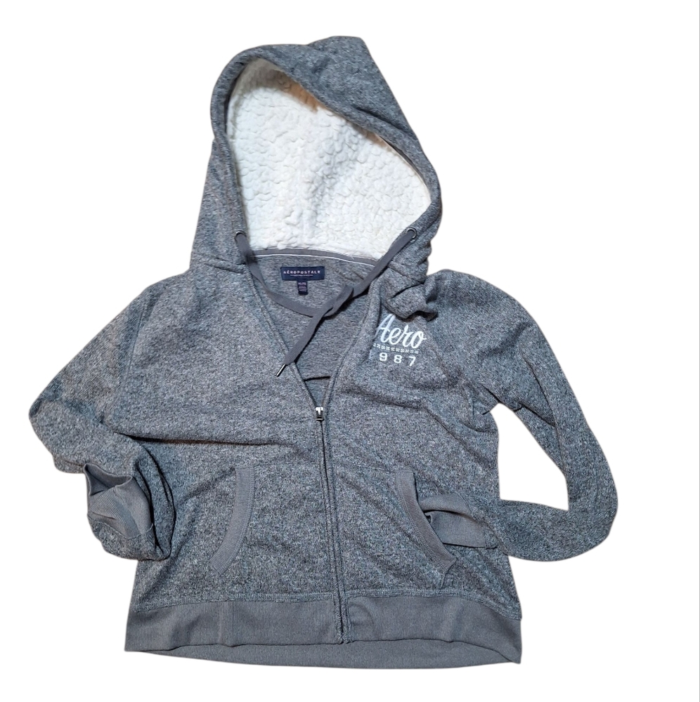 Aeropostale Gray Sweatshirt Hoodie Casual